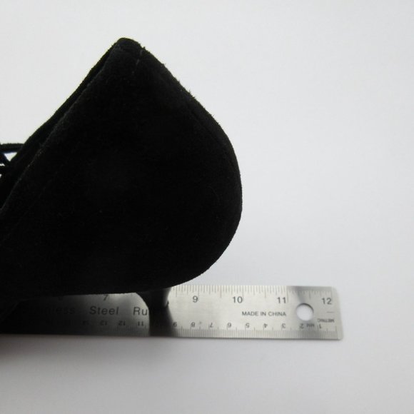 Via Spiga women's Italian suede pleated vamp high heel Mary‎ Jane pumps 8.5 - Picture 9 of 14